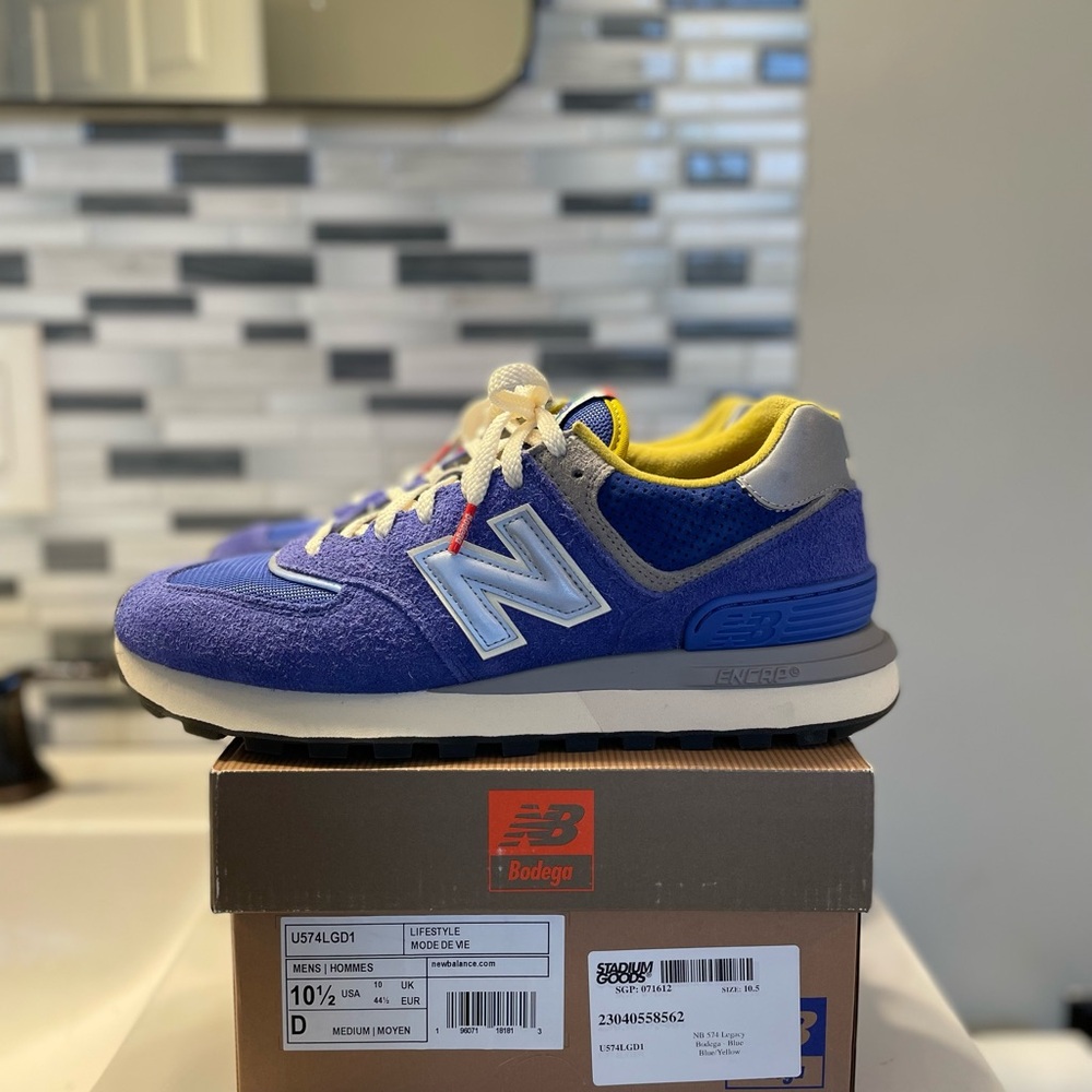 New Balance 574 legacy Bodega 10.5 Royal running Nike zoom air max Jordan lot - Picture 2 of 12